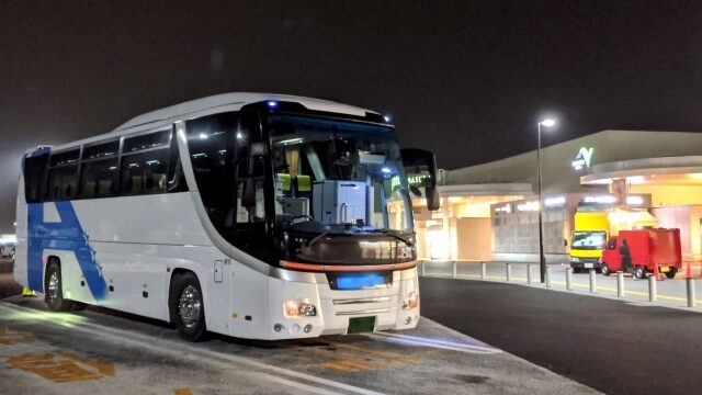 焼津からディズニーに行く深夜バスのイメージ
